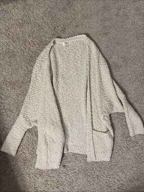 Cozy Cream Open-Front Women's Sweater Cardigan